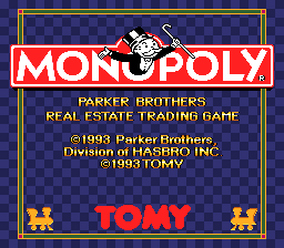 Monopoly (Japan) Title Screen